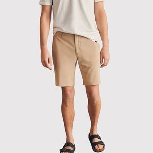 Faherty Men Shorts Khaki All Day Chino Performance Preppy Casual Stretch Size 35